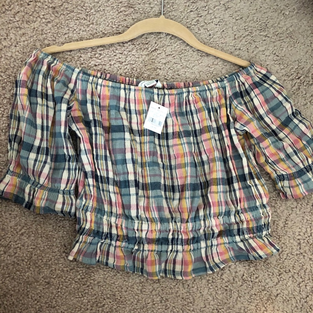 Plaid crop top
